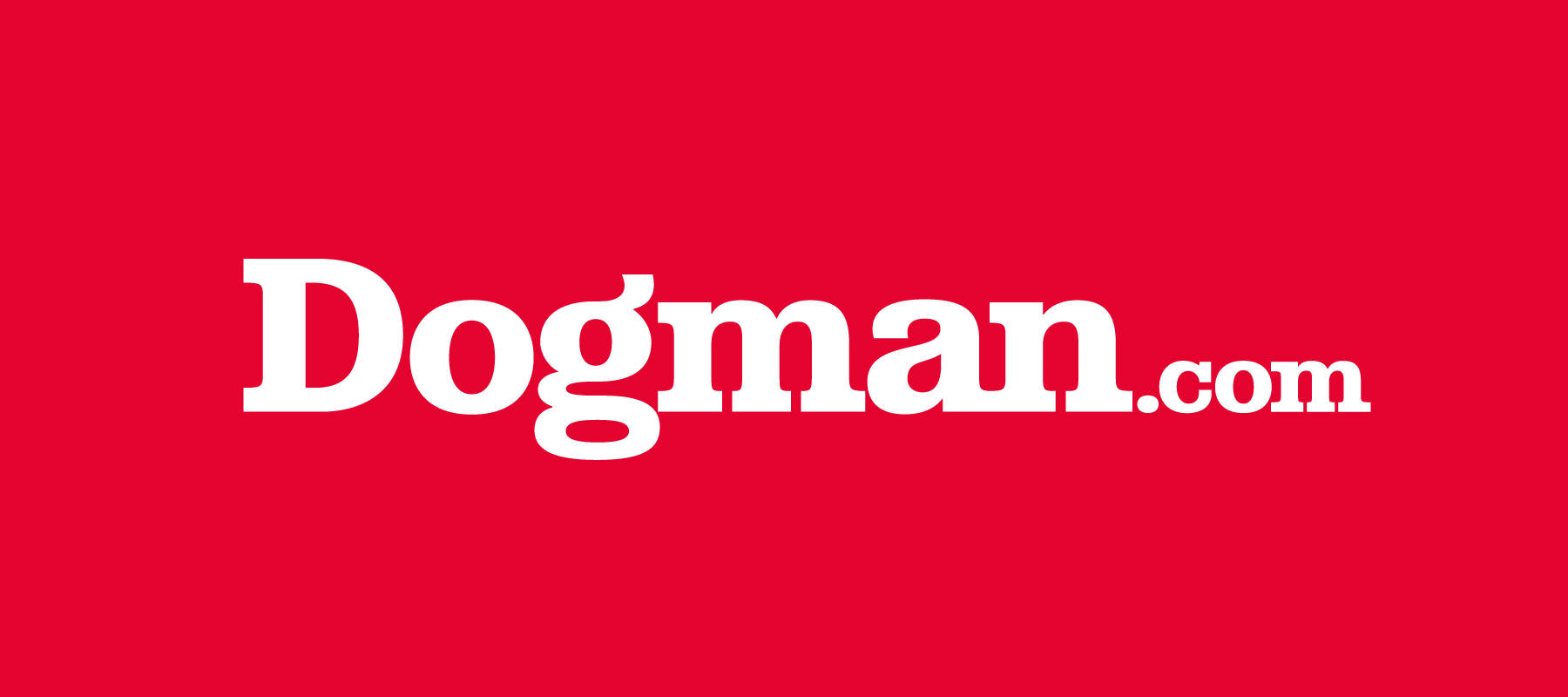 Dogman.com-Logo-White on red